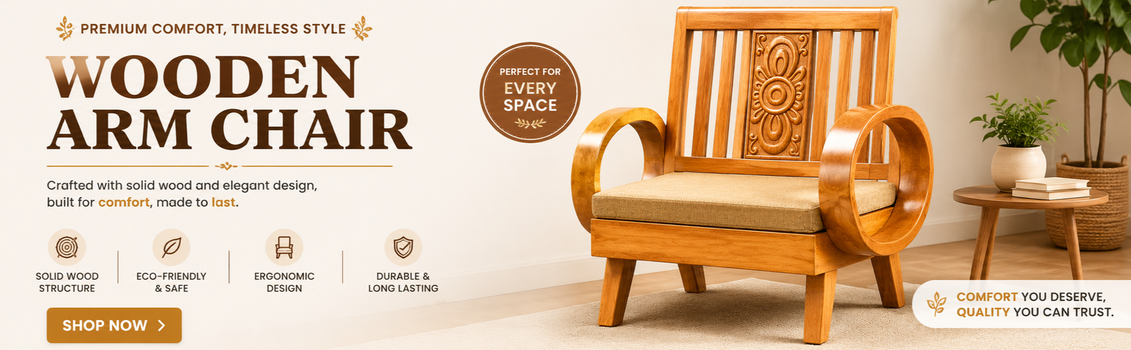 Wooden Arm Chair