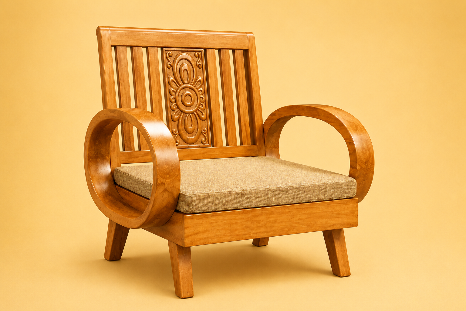 Wooden Arm Chair