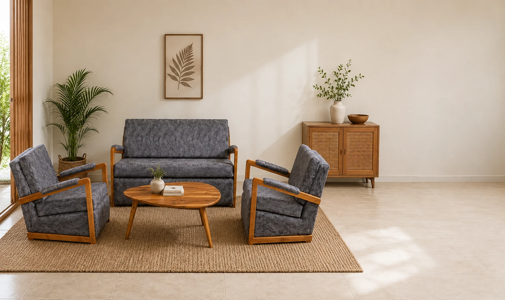 Mayfair Sofa Set 4 Seater with Coffee Table