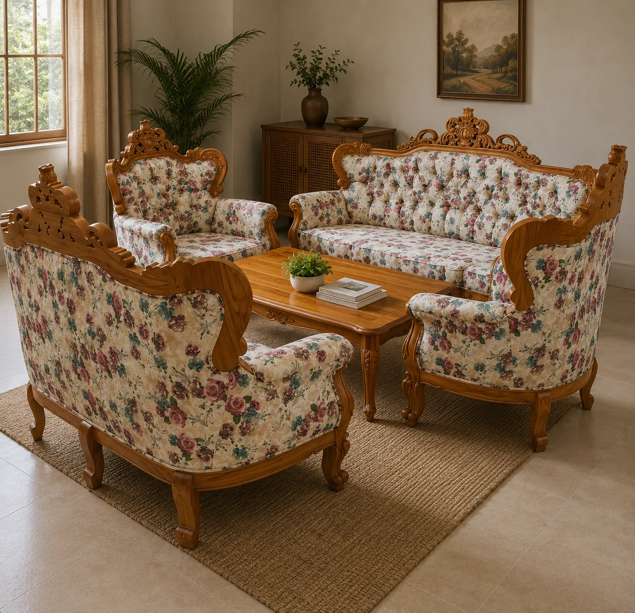 Admiral Sofa Set 7 Seater with Coffee Table
